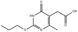 (4-HYDROXY-6-METHYL-2-PROPYLSULFANYL-PYRIMIDIN-5-YL)-ACETIC ACID Struktur