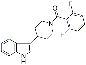 1-(2,6-DIFLUOROBENZOYL)-4-(1H-INDOL-3-YL)PIPERIDINE Struktur