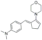 DIMETHYL-[4-(2-MORPHOLIN-4-YL-CYCLOPENT-2-ENYLIDENEMETHYL)-PHENYL]-AMINE Struktur