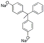 DISODIUM 4-[1-(4-OXIDOPHENYL)-1-PHENYLETHYL]BENZENOLATE Struktur