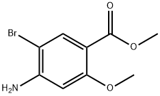 METHYL 4-AMINO-5-BROMO-2-METHOXYBENZENECARBOXYLATE Struktur