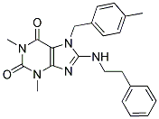 1,3-DIMETHYL-7-(4-METHYLBENZYL)-8-(PHENETHYLAMINO)-1H-PURINE-2,6(3H,7H)-DIONE Struktur