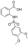 2-(3,4-DIMETHOXY-BENZENESULFONYLAMINO)-BENZOIC ACID Struktur