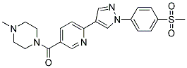 1-[(6-(1-(4-(METHYLSULPHONYL)PHENYL)-1H-PYRAZOL-4-YL)PYRIDIN-3-YL)CARBONYL]-4-METHYLPIPERAZINE Struktur