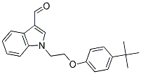 1-[2-(4-TERT-BUTYLPHENOXY)ETHYL]-1H-INDOLE-3-CARBALDEHYDE Struktur