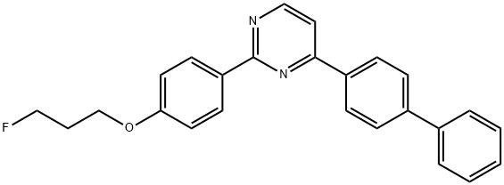 4-(4-[1,1'-BIPHENYL]-4-YL-2-PYRIMIDINYL)PHENYL 3-FLUOROPROPYL ETHER Struktur