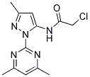 2-CHLORO-N-[2-(4,6-DIMETHYL-PYRIMIDIN-2-YL)-5-METHYL-2H-PYRAZOL-3-YL]-ACETAMIDE Struktur