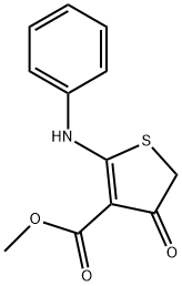 METHYL 2-ANILINO-4-OXO-4,5-DIHYDROTHIOPHENE-3-CARBOXYLATE Struktur