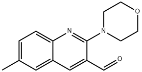 6-METHYL-2-MORPHOLIN-4-YL-QUINOLINE-3-CARBALDEHYDE Struktur