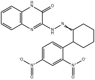 3-(2-[2-(2,4-DINITROPHENYL)CYCLOHEXYLIDEN]HYDRAZINO)-2(1H)-QUINOXALINONE Struktur