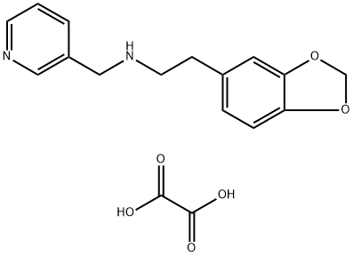 (2-BENZO[1,3]DIOXOL-5-YL-ETHYL)PYRIDIN-3-YL-METHYLAMINE OXALATE Struktur