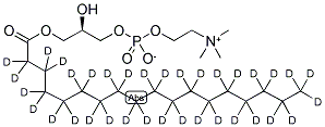 L-ALPHA-LYSOPHOSPHATIDYL-CHOLINE-STEAROYL-D35 Struktur