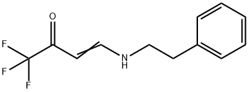 (E)-1,1,1-TRIFLUORO-4-(PHENETHYLAMINO)-3-BUTEN-2-ONE Struktur