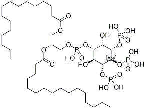 1,2-DIPALMITOYLPHOSPHATIDYLINOSITOL 3,4,5-TRIPHOSPHATE Struktur