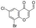 8-BROMO-6-CHLORO-3-FORMYLCHROMONE Struktur