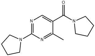 [4-METHYL-2-(1-PYRROLIDINYL)-5-PYRIMIDINYL](1-PYRROLIDINYL)METHANONE Struktur