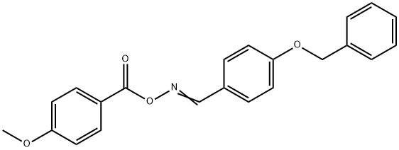 1-(BENZYLOXY)-4-(([(4-METHOXYBENZOYL)OXY]IMINO)METHYL)BENZENE Struktur