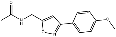 N-([3-(4-METHOXYPHENYL)-5-ISOXAZOLYL]METHYL)ACETAMIDE Struktur