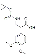 3-TERT-BUTOXYCARBONYLAMINO-2-(3,4-DIMETHOXY-PHENYL)-PROPIONIC ACID Struktur