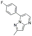 7-(4-FLUOROPHENYL)-2-METHYLPYRAZOLO[1,5-A]PYRIMIDINE Struktur