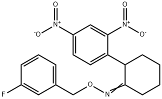 2-(2,4-DINITROPHENYL)CYCLOHEXANONE O-(3-FLUOROBENZYL)OXIME Struktur