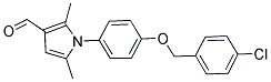 1-(4-[(4-CHLOROBENZYL)OXY]PHENYL)-2,5-DIMETHYL-1H-PYRROLE-3-CARBALDEHYDE Struktur