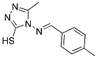 5-METHYL-4-((4-METHYLBENZYLIDENE)AMINO)-4H-1,2,4-TRIAZOLE-3-THIOL Struktur