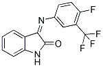 3-((4-FLUORO-3-(TRIFLUOROMETHYL)PHENYL)IMINO)INDOLIN-2-ONE Struktur