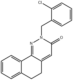 2-(2-CHLOROBENZYL)-5,6-DIHYDROBENZO[H]CINNOLIN-3(2H)-ONE Struktur