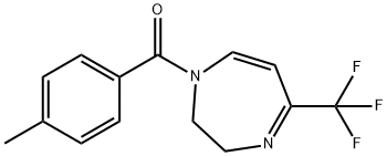 (4-METHYLPHENYL)[5-(TRIFLUOROMETHYL)-2,3-DIHYDRO-1H-1,4-DIAZEPIN-1-YL]METHANONE Struktur