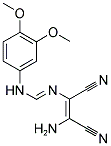 N'-[(Z)-2-AMINO-1,2-DICYANOETHENYL]-N-(3,4-DIMETHOXYPHENYL)IMINOFORMAMIDE Struktur