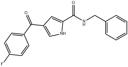 N-BENZYL-4-(4-FLUOROBENZOYL)-1H-PYRROLE-2-CARBOXAMIDE Struktur