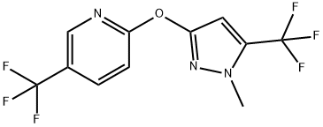 1-METHYL-5-(TRIFLUOROMETHYL)-1H-PYRAZOL-3-YL 5-(TRIFLUOROMETHYL)-2-PYRIDINYL ETHER Struktur