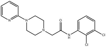 N-(2,3-DICHLOROPHENYL)-2-(4-(2-PYRIDYL)PIPERAZINYL)ETHANAMIDE Struktur