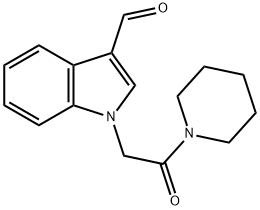 1-[2-OXO-2-(1-PIPERIDINYL)ETHYL]-1H-INDOLE-3-CARBALDEHYDE Struktur