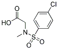 [(4-CHLORO-BENZENESULFONYL)-METHYL-AMINO]-ACETIC ACID Struktur