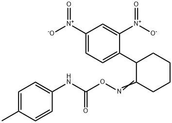 2,4-DINITRO-1-(2-([(4-TOLUIDINOCARBONYL)OXY]IMINO)CYCLOHEXYL)BENZENE Struktur