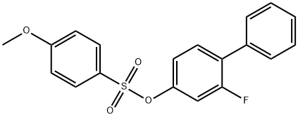 2-FLUORO[1,1'-BIPHENYL]-4-YL 4-METHOXYBENZENESULFONATE Struktur