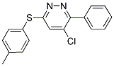 4-CHLORO-6-[(4-METHYLPHENYL)SULFANYL]-3-PHENYLPYRIDAZINE Struktur