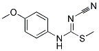 1-([(CYANOIMINO)(METHYLSULFANYL)METHYL]AMINO)-4-METHOXYBENZENE Struktur