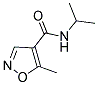 N-ISOPROPYL-5-METHYL-4-ISOXAZOLECARBOXAMIDE Struktur