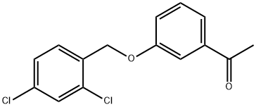 1-(3-[(2,4-DICHLOROBENZYL)OXY]PHENYL)-1-ETHANONE Struktur