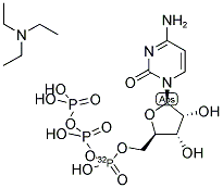 CYTIDINE 5'-[ALPHA-32P]TRIPHOSPHATE, TRIETHYLAMMONIUM SALT Struktur