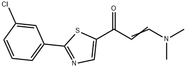 (E)-1-[2-(3-CHLOROPHENYL)-1,3-THIAZOL-5-YL]-3-(DIMETHYLAMINO)-2-PROPEN-1-ONE Struktur