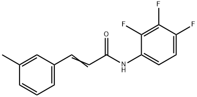 3-(3-METHYLPHENYL)-N-(2,3,4-TRIFLUOROPHENYL)ACRYLAMIDE Struktur