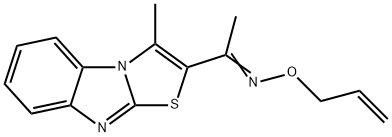 1-(3-METHYL[1,3]THIAZOLO[3,2-A][1,3]BENZIMIDAZOL-2-YL)-1-ETHANONE O-ALLYLOXIME Struktur