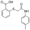 2-([2-[(4-METHYLPHENYL)AMINO]-2-OXOETHYL]THIO)BENZOIC ACID Struktur