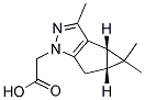 [(3BS,4AR)-3,4,4-TRIMETHYL-3B,4,4A,5-TETRAHYDRO-1H-CYCLOPROPA[3,4]CYCLOPENTA[1,2-C]PYRAZOL-1-YL]ACETIC ACID Struktur