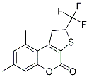 1,2-DIHYDRO-7,9-DIMETHYL-2-TRIFLUOROMETHYL-4H-THIENO-[2,3-C]-CHROMENE-4-ONE Struktur