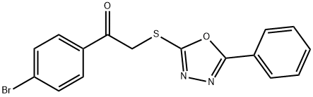 1-(4-BROMOPHENYL)-2-[(5-PHENYL-1,3,4-OXADIAZOL-2-YL)SULFANYL]-1-ETHANONE Struktur